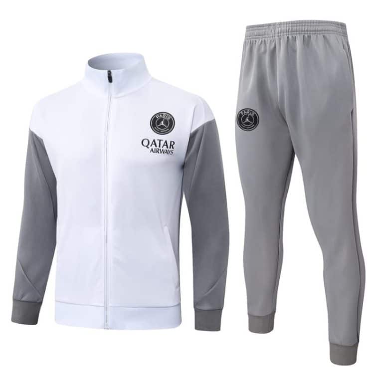 Survetement PSG Veste 2026 2027 Blanc Gris