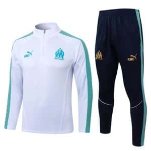 Survetement OM Training 2025 2026 Blanc