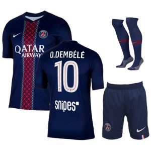 Maillot Kit Enfant PSG Domicile 2025 2026 Dembélé