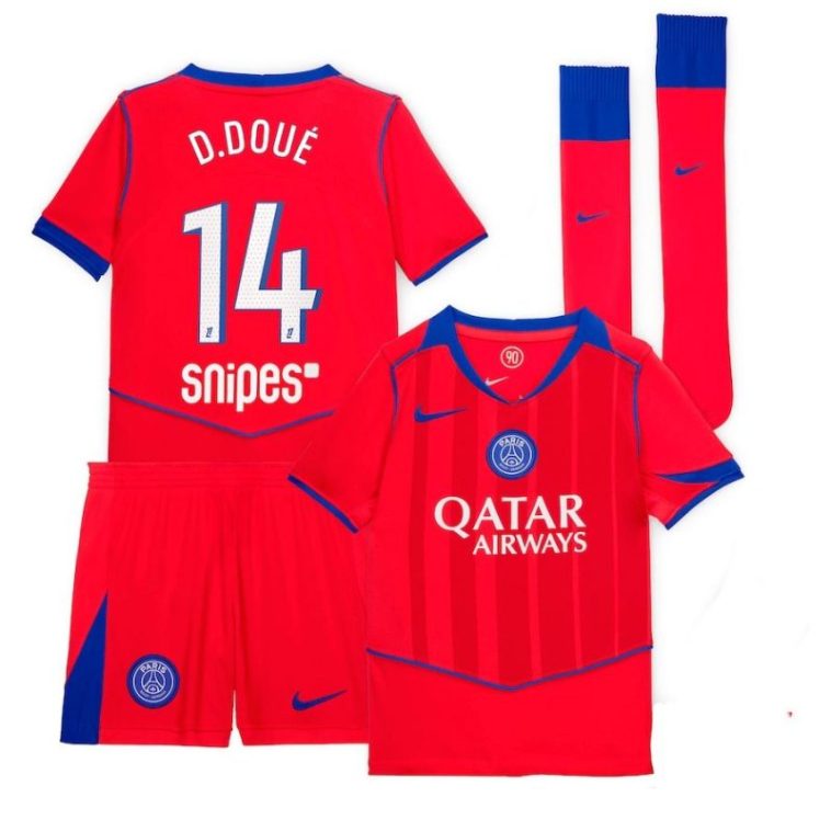 Maillot Kit Enfant PSG Third 2025 2026 Désiré Doué