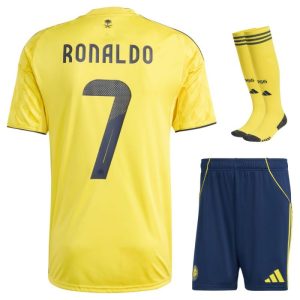 Maillot Kit Enfant Al Nassr Domicile 2025 2026 Ronaldo