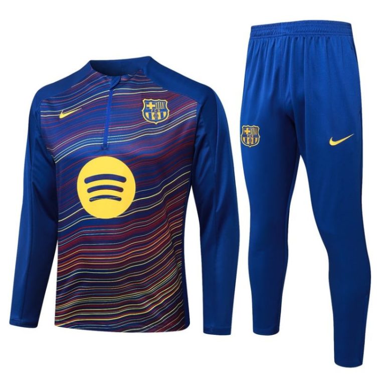 Survetement Barca Training 2025 2026 Bleu Clair