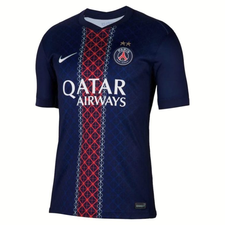 Maillot PSG Domicile 2025 2026 2 étoiles