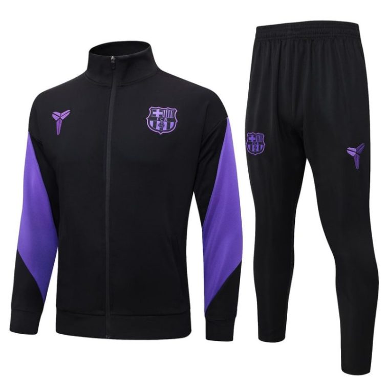 Survetement Barca Veste 2025 2026 Noir Violet