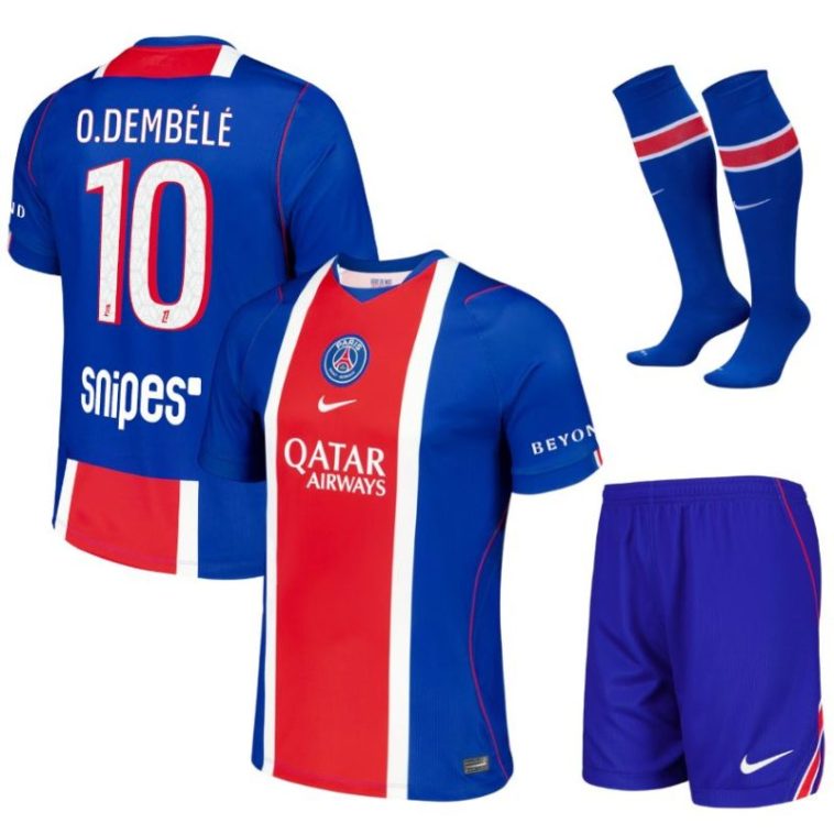 Maillot Kit Enfant PSG Domicile 2026 2027 Dembele