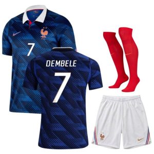 Maillot Equipe de France Kit Enfant Domicile Coupe du Monde 2026 Dembele