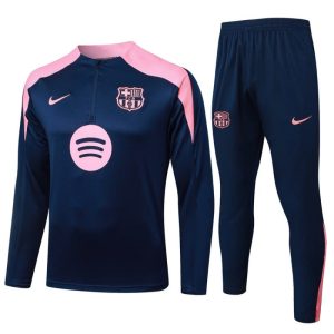 Survetement Barca Training 2025 2026 Bleu Rose