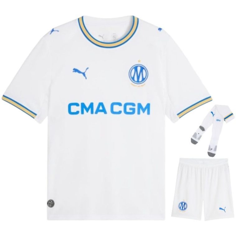 Maillot OM Kit Enfant Domicile 2026 2027