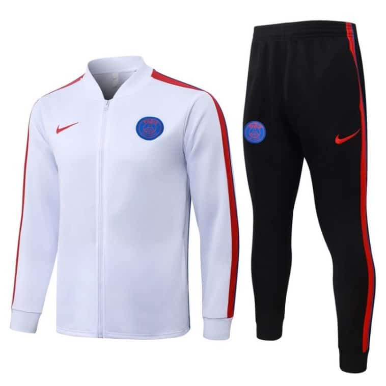 Survetement PSG Veste 2026 2027 Blanc Rouge