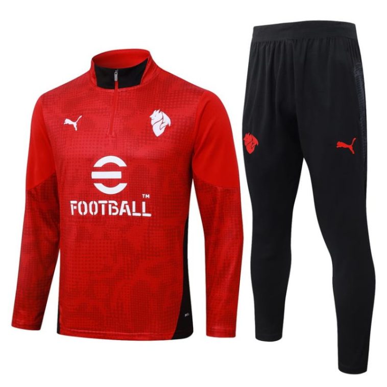 Survetement Milan AC Training 2025 2026 Rouge Clair