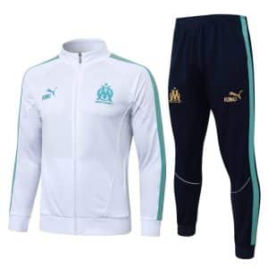 Survetement OM Veste 2025 2026 Blanc