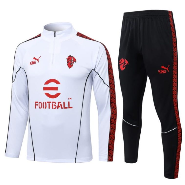 Survetement Milan AC Training 2025 2026 Blanc